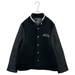 HOLLYWOOD RANCH MARKET(ハリウッドランチマーケット) Melton Wool Pharaoh Jacket メルトン ウール ファラオ ジャケット 1 ブラック×グレー スタジャンのサムネイル