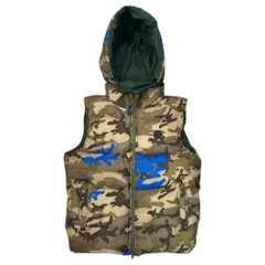 F.C.Real Bristol FCRB(エフシーレアルブリストル) Camouflage Pattern カモフラ柄 リバーシブル ダウン ベスト  465447-341 M アイボリー×グリーンのサムネイル