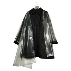 COMME des GARCONS HOMME PLUS(コムデギャルソンオムプリュス) 21AW PU Layered Coat ポリウレタン レイヤード コート PH-C009 S ブラック×クリア AD2021 DARKROOM期のサムネイル