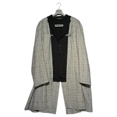 COMME des GARCONS HOMME PLUS(コムデギャルソンオムプリュス) 21AW Layered type check jacket レイヤードタイプ チェック ジャケット PH-J001 M グレー×ブラック AD2021のサムネイル