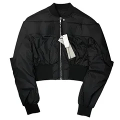 Rick Owens(リックオウエンス) 23SS Girdered Bomber Cropped Jacket ガーダード ボンバー クロップド ジャケット RR01C4799-ND 50 ブラックのサムネイル