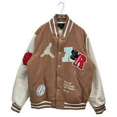 NIKE×Travis Scott(ナイキ×トラヴィススコット) Travis Scott Varsity Jacket バーシティ ジャケット DO4103-256 XL ブラウン×ホワイト スタジャン ワッペン コラボのサムネイル