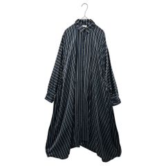 美品！Klasica ウール ロングコート 4 ストライプ柄 arts& - メルカリ
