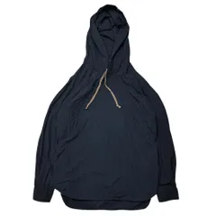 COMME des GARCONS HOMME DEUX(コムデギャルソンオムドゥ) 23SS Drawstring Hooded Pullover Shirt ドローコード フーデッド プルオーバー シャツ DK-B050 S ダークネイビー AD2022のサムネイル