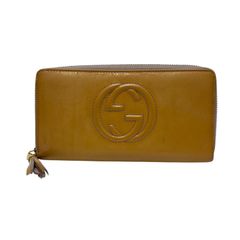 GUCCIグッチ◇レザー長財布 ラウンドファスナー ソーホー タッセル