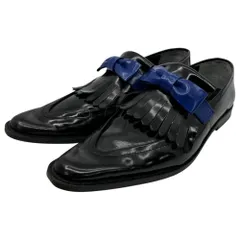 tricot COMME des GARCONS(トリココムデギャルソン) Pointed-To-Ribbon Leather Loafers ポインテッド トゥ リボン レザー ローファー 24cm ブラック シューズのサムネイル