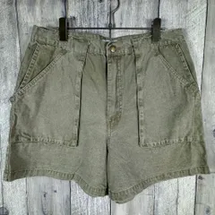 OLD WearGuard 90s ウェアガード オリーブカーキ コットン ベイカー ショート パンツ ショーツ ハーフパンツ メンズ 34 サイズのサムネイル