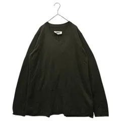 MM6 Maison Margiela(エムエムシックス) 15AW Back Slit V-Neck Low Gauge Knit バック スリット Vネック ローゲージ ニット S32CT0678 S15373 XL カーキ 男性着用可能サイズのサムネイル