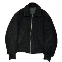 URU(ウル) 2025FW WOOL BOA ZIP UP BLOUSON ウール ボア ジップアップ ブルゾン 25FWB01 2(M程度) ブラック 2025AW 参考定価74,800円(税込)のサムネイル