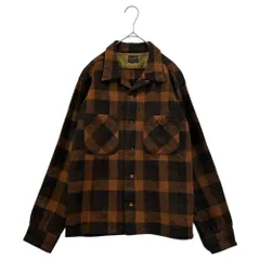 TENDERLOIN(テンダーロイン) Buffalo Check L/S Shirt バッファロー チェック 長袖 シャツ Ｓ ブラウン×ブラックのサムネイル
