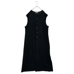 YOHJI YAMAMOTO POUR HOMME(ヨウジヤマモトプールオム) 25SS 10/-BD GAUZE SINGLE JERSEY SLEEVELESS LONG CARDIGAN ガーゼ 天竺 ロング ベスト ノースリーブ カーディガンのサムネイル