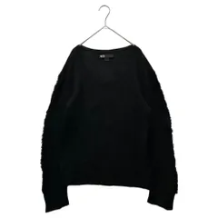 Y-3(ワイスリー) Sleeve Fringe Decorated L/S Knit 袖 フリンジ 装飾 長袖 ニット M ブラックのサムネイル