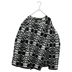 COMME des GARCONS HOMME PLUS(コムデギャルソンオムプリュス) 21AW Twisted Jacquard Knit 捻じれ ジャガード ニット PH-N010 S ブラック×ホワイトのサムネイル
