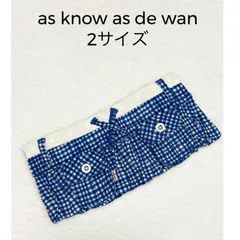 ♡as know as de wan　アズノゥアズデワン　NサマーCHKポケSK　2サイズ　ドッグウエア　犬服　お着替えシリーズ　定価7,245円　ギンガムチェック　かわいい　スカート　わんちゃん　ワンコの服　送料込み　6449754のサムネイル