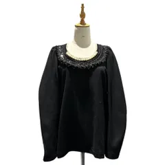 tricot COMME des GARCONS(トリココムデギャルソン) 06AW Pearl-Fringed Decorative Wool Pullover Sweatshirt パール フリル 装飾 ウール プルオーバー スウェットのサムネイル