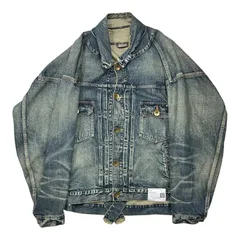 Maison MIHARA YASUHIRO(メゾンミハラヤスヒロ) 23SS Opened Facing Denim Jacket オープン フロント デニム ジャケット A10BL022 46(S) インディゴのサムネイル
