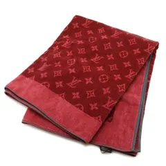 LOUIS VUITTON ルイ ヴィトン ドラドゥバン モノグラム ビーチタオル バスタオル 大判タオル タオルケット コットン100% ボルドーのサムネイル