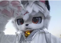 狼　犬　猫　着ぐるみ ヘッド全頭　ヘッド ケモノ ファースーツ ぬいぐるみ コスプレ コスチューム Kurumi 一点物 C921のサムネイル