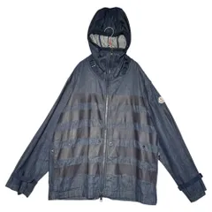 MONCLER(モンクレール) ALAIN Urethane tape denim hooded jacket アラン ウレタンテープ デニム フーデッド ジャケット パーカー C1-091-42011-35-5499Y 0(XS程度) インディゴ×ネイビーのサムネイル