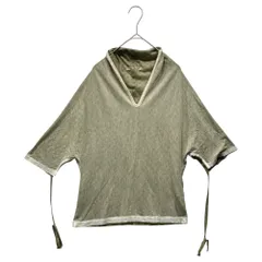 Y's(ワイズ) Inside-Out Komon H/S Top インサイドアウト 小紋柄 ハーフスリーブ カットソー YX-T54-972 3(L程度) グリーンのサムネイル