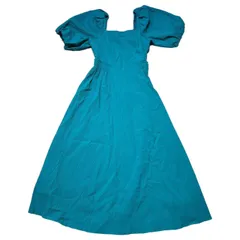 LOVELESS(ラブレス) Puff Sleeve Searsucker S/S Long Dress パフスリーブ シアサッカー 半袖 ロング ワンピース 62J66-354-74 34(XS程度) ブルーのサムネイル