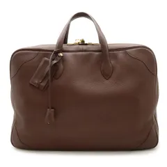HERMES エルメス ヴィクトリア50 ボストンバッグ ハンドバッグ トラベル トリヨンクレマンス レザー ブラウン系 赤茶系 ゴールド金具  C刻印のサムネイル