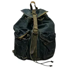 RRL(ダブルアールエル) Indigo-dyed Leather Backpack インディゴ染め レザー リュック インディゴ バッグ バックパックのサムネイル