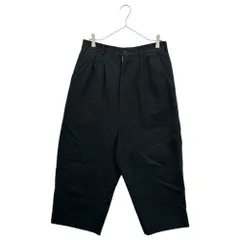 COMME des GARCONS HOMME(コムデギャルソンオム) 18AW 2-pleat 8/10 length c/w blend pants 2タック 8分丈 コットン ウール パンツ HB-P006 XS ブラック AD2018 クルップドのサムネイル