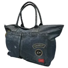 Head Porter×FRAGMENT DESIGN(ヘッドポーター×フラグメントデザイン) Denim Print Bag デニム プリント バッグ インディゴ NEIGHBORHOOD ネイバーフッドのサムネイル