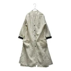 MAGALI(マガリ) 100% Linen Front-Button Dress 100％ リネン フロントボタン ワンピース FREE アイボリーのサムネイル