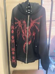 thug club dragon stud zip-up hoodie - メルカリ