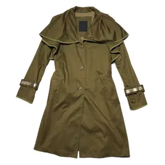 TATRAS(タトラス) R line elizabeth collar trench coat Rライン エリザベスカラー トレンチコート LTL17S4130 03(L程度) カーキ ビッグカラー 高級ラインのサムネイル