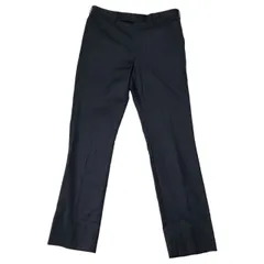 JOHN LAWRENCE SULLIVAN(ジョンローレンスサリバン) WOOL STRAIGHT TROUSERS ウール ストライプ トラウザー パンツ 2A021-0120-09 46(M程度) ネイビー スラックスのサムネイル