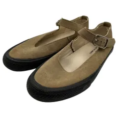 COMME des GARCONS(コムデギャルソン) Suede Mary Jane Flat Sneakers スウェード メリージェーン フラット スニーカー ET06 7(25.0cm) ベージュ×ブラック 男性着用可能のサムネイル