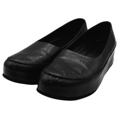 Y's(와이즈) Platform Flats All Leather 후저 올 가죽 플랫 슈즈 펌프스 YM-E05-761-2-3 3(23.5cm 정도) 블랙