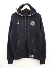 ★8429☆NIKE ナイキ Jordan PSG Blackcat Fleece Full-Zip Hoodie BQ8346-010 ジップパーカー　M