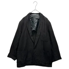 COMME des GARCONS(コムデギャルソン) 70's~80's Power Shoulder Linen 1B Tailored Jacket パワーショルダー リネン 1B テーラード ジャケット 表記無(M程度) ブラックのサムネイル