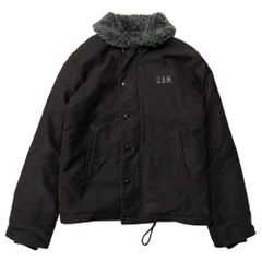 NAVY DEPARTMENT(ネイビーデパートメント) U.S.N. N-1 Deck Jacket デッキ ジャケット NXsx15122 M ブラック TALON YMCL KY ミリタリー US