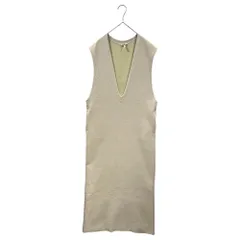HERMES(エルメス) 2000SS By Martin Margiela ”Vareuse” Viscose Jersey Sleeveless Dress ヴァルーズ ビスコースジャージー ノースリーブ ワンピース SM ベージュ 00's マルジェラ期のサムネイル