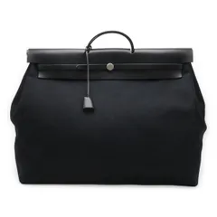 HERMES エルメス エールバッグTGM ハンドバッグ トラベルバッグ トワルオフィシエ レザー ブラック 黒 □C刻印 ストラップ欠品のサムネイル