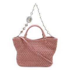 MIU MIU]ミュウミュウ ナッパクリスタル ビジューバッグ3way - メルカリ