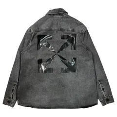 Off-White(オフホワイト) Arrow Oversize Denim Shirt アロー オーバーサイズ デニム シャツ ジャケット OMYD017R20E54020 M ブラックのサムネイル