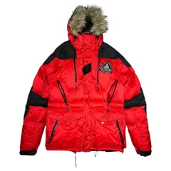 RLX RALPH LAUREN(アールエルエックスラルフローレン) 2012 RADIAL DOWN JACKET 大陸横断遠征記念限定 ファー ダウン ジャケット 表記無し(S~M程度) レッド×ブラックのサムネイル