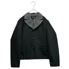 tricot COMME des GARCONS(トリココムデギャルソン) 99SS ビッグカラー ショートレングス ポリエステル ジャケット TJ-100040 FREE ブラック AD1998のサムネイル