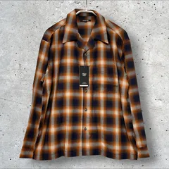定価：12100円 Rattle Trap チェック柄シャツ M0553FBC221 ORANGE WHITE BLACK L ラトルトラップ オレンジ ホワイト ブラックのサムネイル
