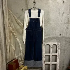 Euro vintage(ヨーロッパヴィンテージ) Lee corper 80's~インディゴデニム オーバーオール コットン100％ S~Mサイズ程度 インディゴのサムネイル