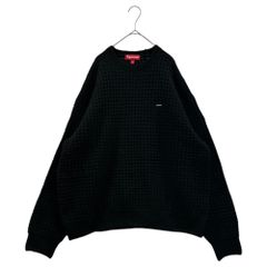 極美品 Supreme スモールボックスロゴ ワッフルセーター M 野村訓市着