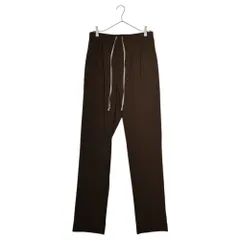 Rick Owens(リックオウエンス) 23AW drawcord string long pants ドロスト ロング パンツ RU02C7390 ZL 46(S) ブラウン 国内参考定価154,000円(税込)のサムネイル