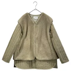 BEAUTY&YOUTH(ユナイテッドアローズビューティー&ユース) 3WAY Boa Quilting Jaket ボア キルティング ジャケット 1625-199-4650 S ベージュのサムネイル