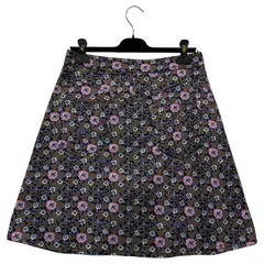 LOUIS VUITTON(ルイヴィトン) Floral Print Cotton Flare Mini Skirt 花柄 コットン フレア ミニ スカート RW152A F8SK25B74 40 パープル×ピンクのサムネイル